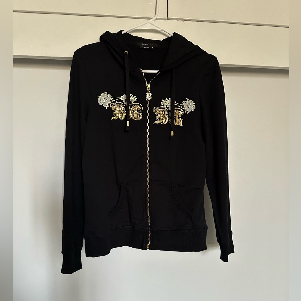 BCBG MaxaZria Black set with Gold and Silver Embroidery